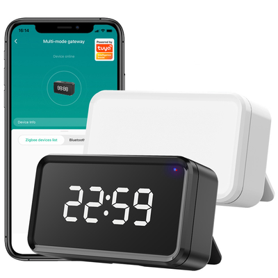 Tuya ZigBee шлюз Time Display Alexa Google Home Bluetooth Mesh Wireless Bridge Hub Умный многорежимный шлюз