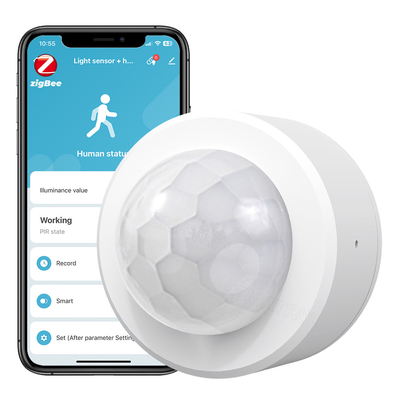 Купить Tuya Zigbee 3.0 PIR детектор движения датчик светимости 2 в 1 охранный сигнализационный датчик Производство в сети