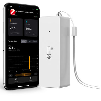 Tuya ZigBee3.0 Умный датчик температуры и влажности, работающий на батареях, мини-гигрометр в помещении, работа с Alexa, Google Home