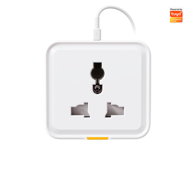 Tuya Smart Home Plug: Universal Type-C 16A WiFi RF433 Travel Adapter Socket с управлением приложениями, совместимостью голосового помощника и мониторингом энергии