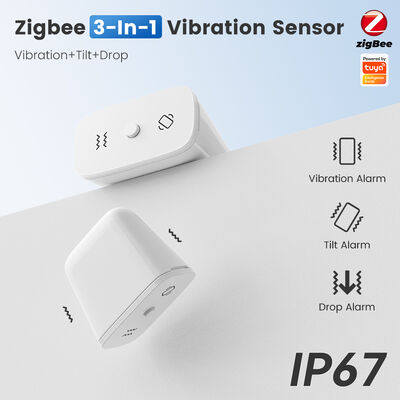 buy Умный датчик Tuya Zigbee 3-в-1 с функциями вибрации, наклона и сигнализации падения, защитой IP67 и обнаружением в реальном времени через приложение для умного дома. Производство в сети