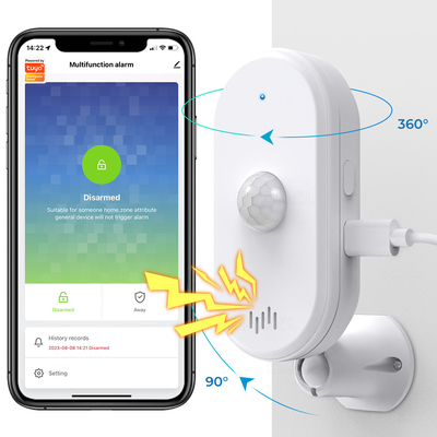 Хорошая цена Tuya Smart Wifi Pir Датчик движения Система безопасности дома детектор сигнализация приложение дистанционного управления Время вооружения онлайн