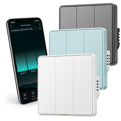 Хорошая цена Tuya WiFi RF433 Smart Wall Switch, 110-250V, не требуется нейтрального провода, голосовое управление с помощью Alexa, Google Home, Tmall Genie и функций планирования приложений онлайн