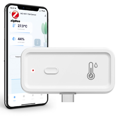 Хорошая цена Tuya Zigbee Wifi Монитор температуры влажности Умный гигрометр Термометр Беспроводной электронный гигрометр Монитор Умный внутренний Совместимый с Alexa Google Assistant онлайн