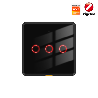Хорошая цена Tuya Zigbee Smart Light Switch ️ Без нейтрального провода, без необходимости конденсатора, 100-250В, голосовое управление и приложение, совместимое с Alexa и Google Home, EU Touch Switch онлайн