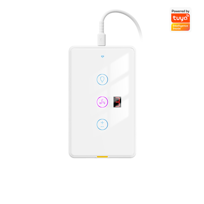 Хорошая цена Tuya WiFi Fan Light Switch Type C с таймером и голосовым управлением, совместим с Alexa и Google Home для автоматизации умного дома онлайн