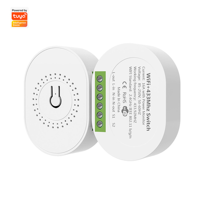 Хорошая цена SMATRUL 16A Smart Power Monitor Breaker Tuya WiFi & RF433 Беспроводной переключатель Мини 2-управленный модуль Таймер Работа с Google Home & Alexa онлайн